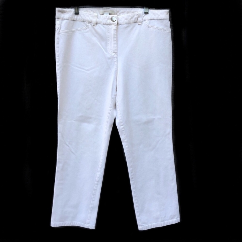 Chico’s Ultimate Fit Getaway Ankle White J…